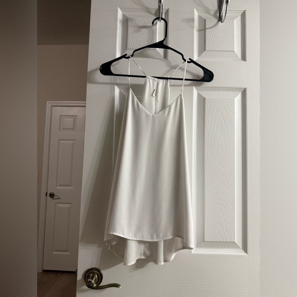 Express white Sleeveless Blouse